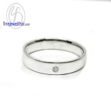 แหวนทองคำขาว แหวนเพชร แหวนคู่ แหวนแต่งงาน แหวนหมั้น - R3052DWG
